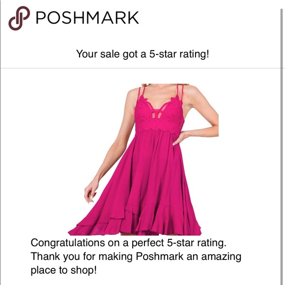 CROCHET LACE WITH WOVEN CRINKLE ASYMMETRIC RUFFLE TRIM CAMI DRESS - Picture 6 of 6